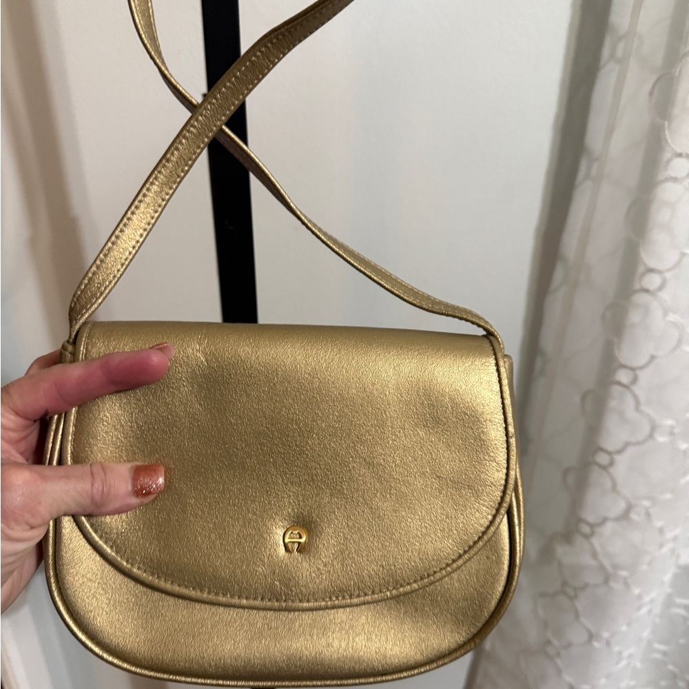 Etienne Aigner Gold Crossbody Bag - Picture 10 of 10